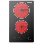 GASLAND 12 Inch 2 Burner Pro-Style Touch Control Ceramic Cooktop