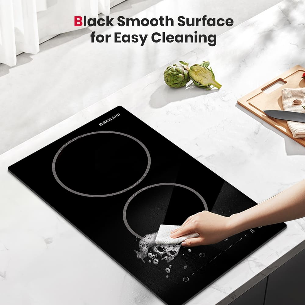 GASLAND 12 Inch 2 Burner Pro-Style Touch Control Ceramic Cooktop