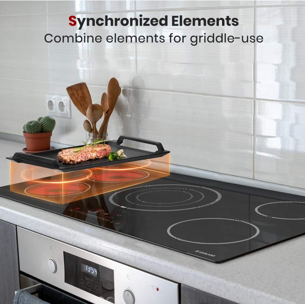 GASLAND 30" 4 Burner Sync Element Slide Touch Control Electric Cooktop