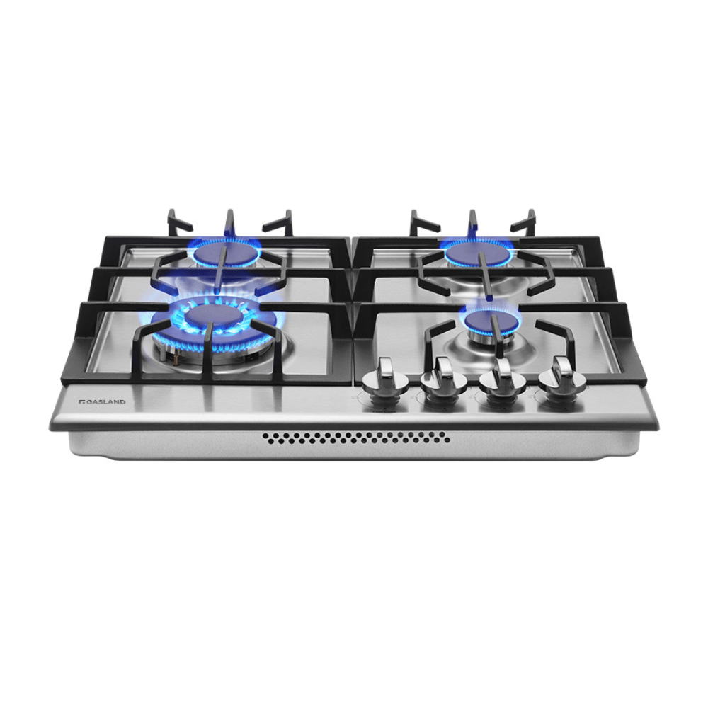 4 Burner Gas Stove Gas Cooktop 24 Inch, Stainless Steel