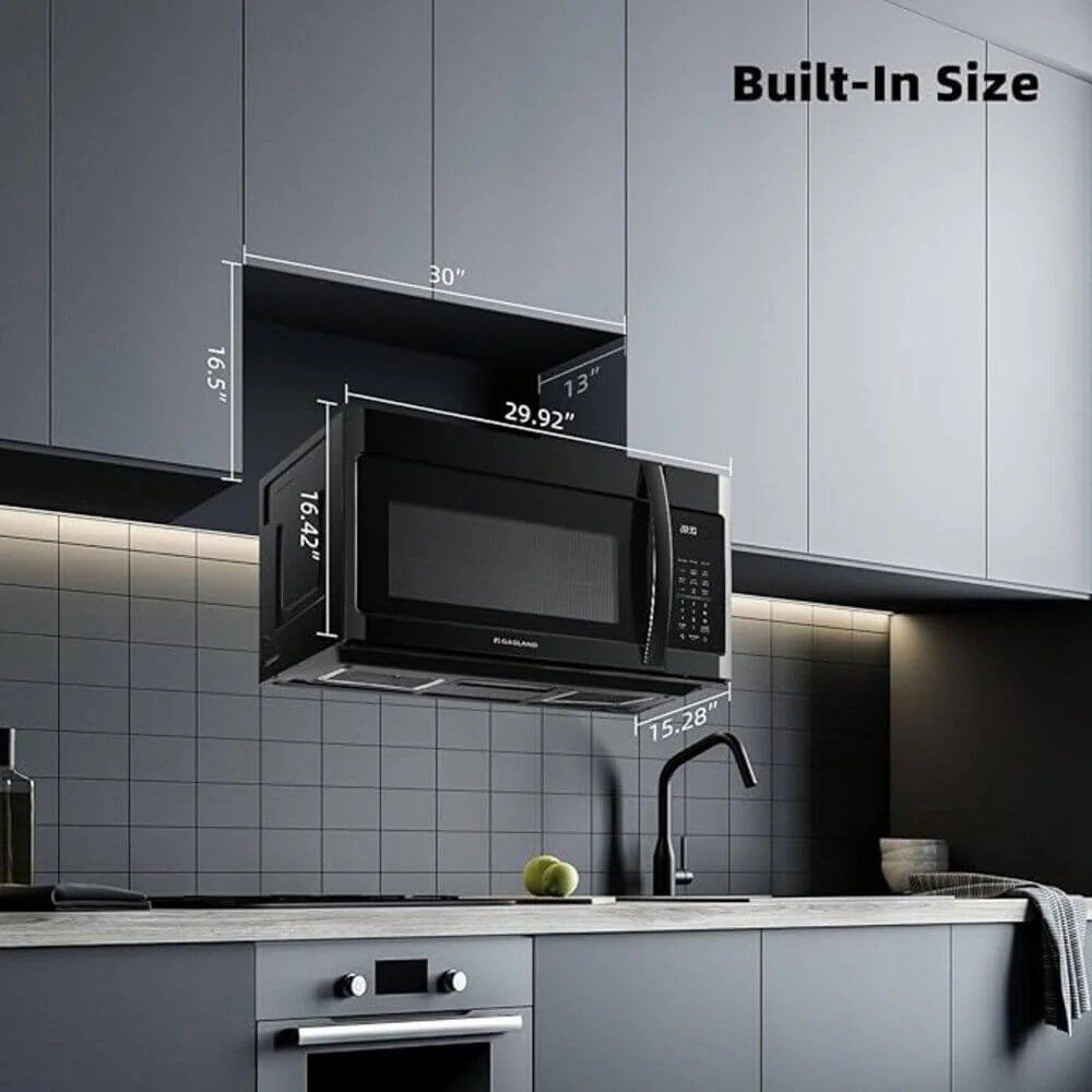 GASLAND 30" 1.9 Cu. Ft. Over the Range Microwave -  Black