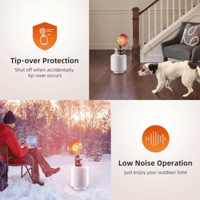 GASLAND 15,000 BTU Outdoors Propane Tank Top Heater with Shut-off Valve and Tip-over Switch-PH01S-GASLAND Chef