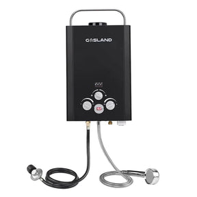 GASLAND Outdoors Water Heater 1.58GPM 6L LED Digital Screen Portable Tankless Propane Water Heater for RV Camping