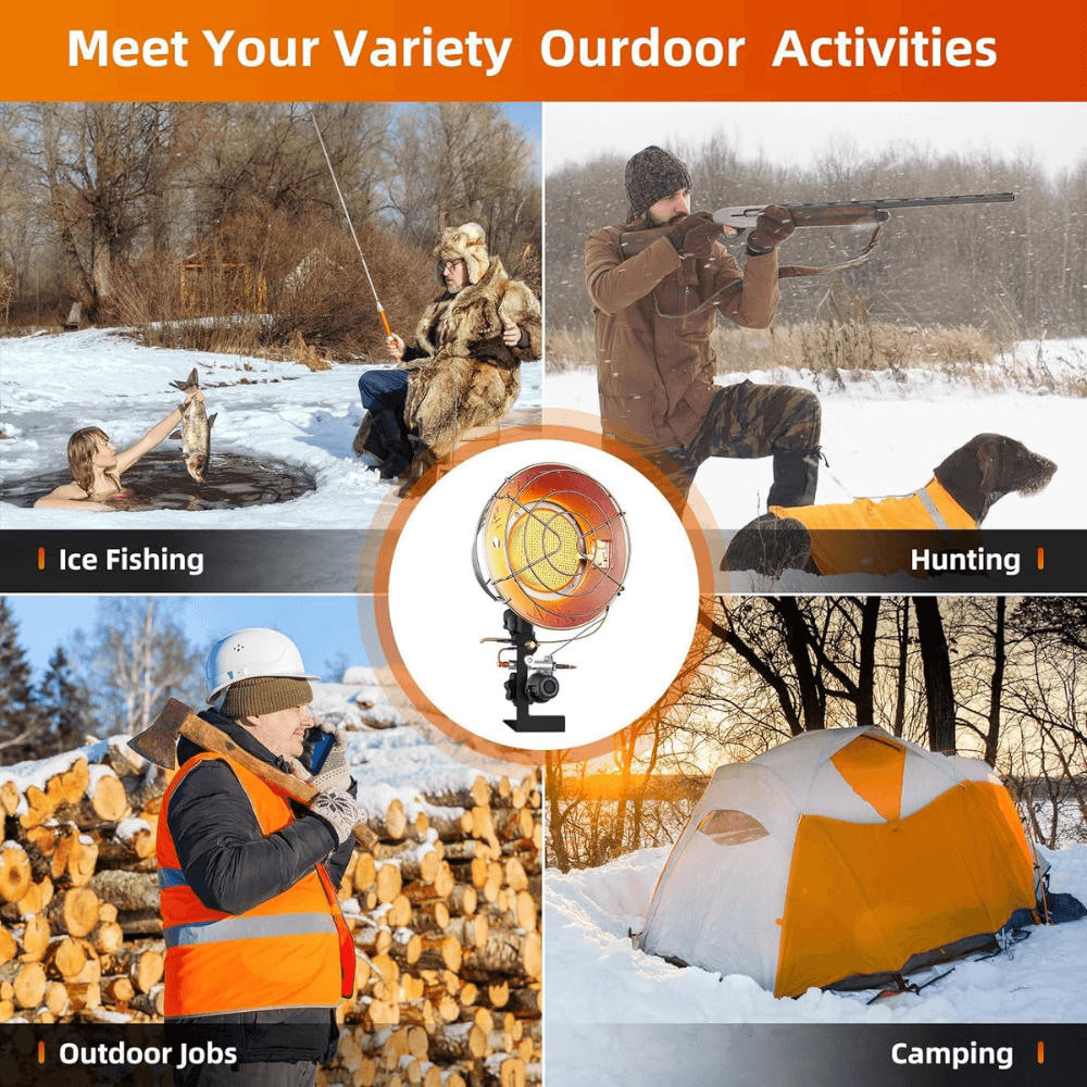 GASLAND 15,000 BTU Outdoors Propane Tank Top Heater with Shut-off Valve and Tip-over Switch-PH01S-GASLAND Chef