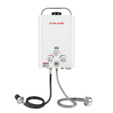 GASLAND 1.58GPM 6L 41,000BTU Portable Tankless Digital Screen Propane Gas Water Heater