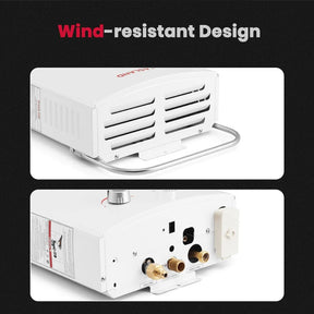 GASLAND 1.32 GPM Portable Tankless Propane Water Heater with Pump