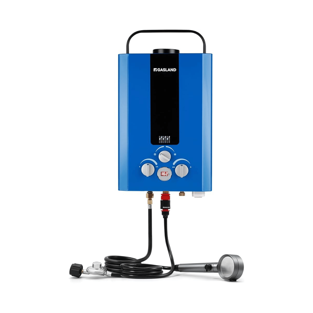 GASLAND Outdoors Water Heater 1.58GPM 6L LED Digital Screen Portable Tankless Propane Water Heater for RV Camping