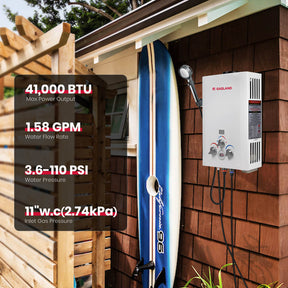 Hvac Gas Powered Tankless Water Heater GASLAND Propane Water