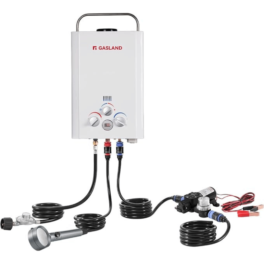 GASLAND Propane Tankless Water Heater with Water Pump - 1.58GPM 6L