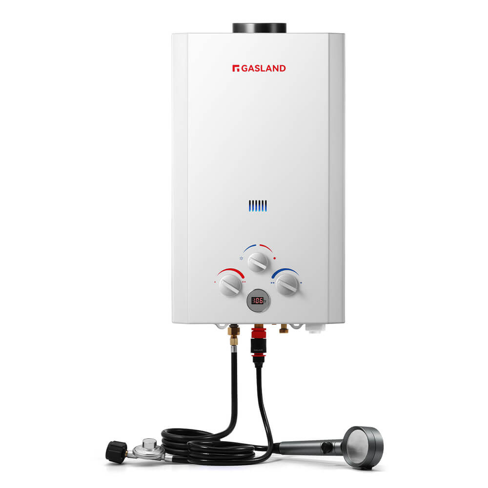 GASLAND 2.64GPM 10L 68,000BTU Portable Tankless Digital Screen Propane Gas Water Heater