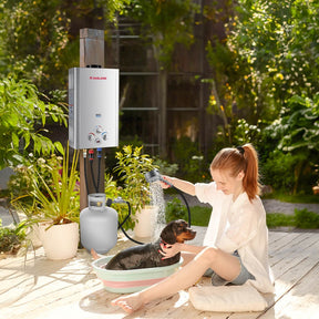 GASLAND 2.64GPM 10L 68,000BTU Portable Tankless Digital Screen Propane Gas Water Heater