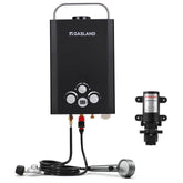 GASLAND 1.58GPM 6L 41,000 BTU Digital Screen Portable Propane Tankless Water Heater with 1.6 GPM Water Pump
