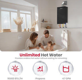 GASLAND Gasmart E Residential Indoor LPG 4.22 GPM Tankless Water Heater