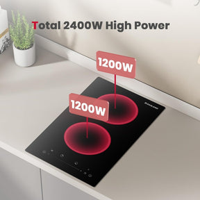 GASLAND 12" 2 Burner Slide Control Electric Cooktop
