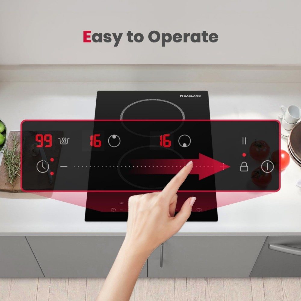 GASLAND 12" 2 Burner Slide Control Electric Cooktop