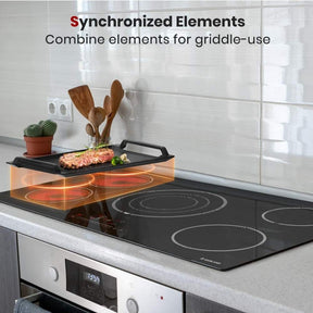 GASLAND 30" 4 Burner Sync Element Slide Touch Control Electric Cooktop
