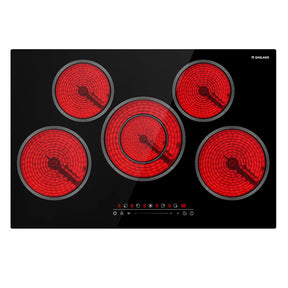 GASLAND 30 Inch 5 Burner Dual-Ring Element Sensor Touch Radiant Ceramic Cooktop