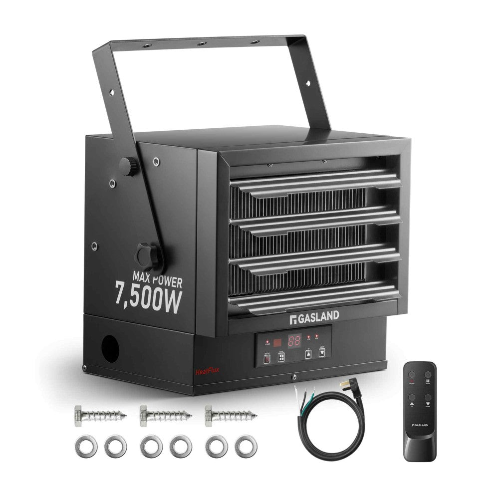7500W Electric Garage Heater with Remote & Plug | 240V