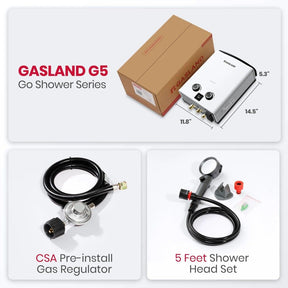 GASLAND GoShower 5 1.32 GPM Outdoor Portable Tankless Water Heater