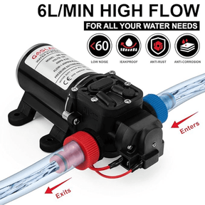 GASLAND 12V DC 1.6 GPM 65 PSI Water Pressure Pump