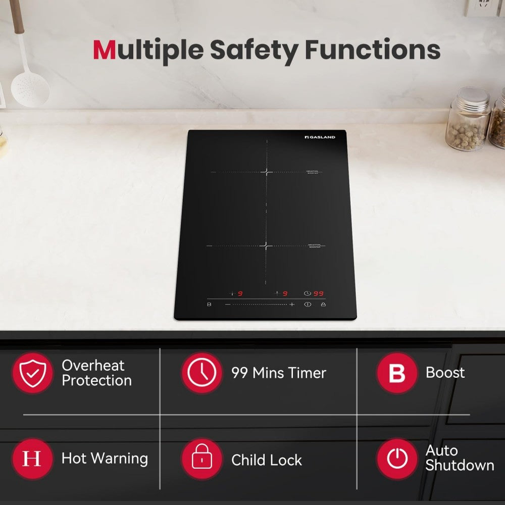 GASLAND 12 Inch 2 Boost Burner Slider Control Induction Cooktop