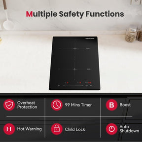 GASLAND 12 Inch 2 Boost Burner Slider Control Induction Cooktop