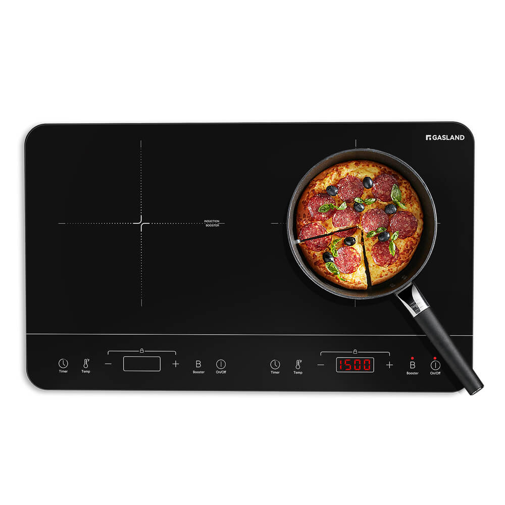 GASLAND 24 Inch Touch Control Portable Induction Cooktop with Double Boost Zone 1800W