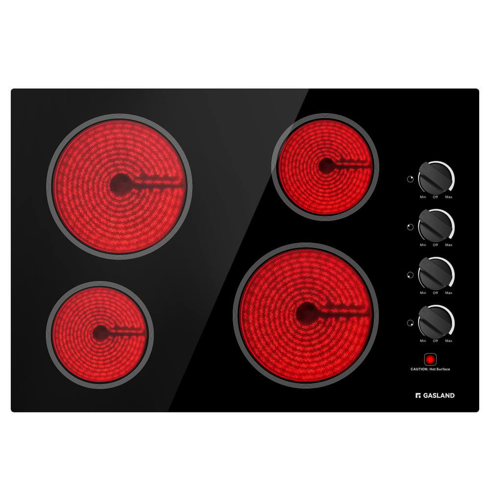 GASLAND 30 Inch 4 Burner Pro-Style Knob Control Radiant Ceramic Cooktop