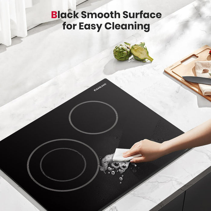 GASLAND 21 Inch 2 Burner Touch Control Radiant Ceramic Cooktop