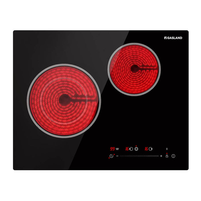 GASLAND 21 Inch 2 Burner Touch Control Radiant Ceramic Cooktop